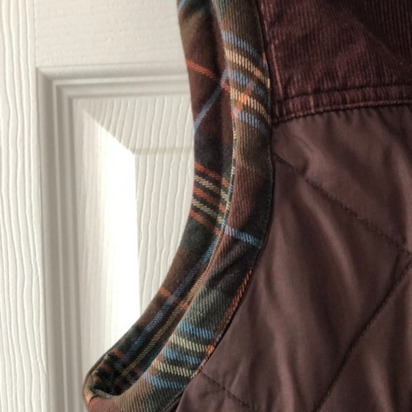 CAbi Brown Quilted Plaid Vest - Picture 5 of 10